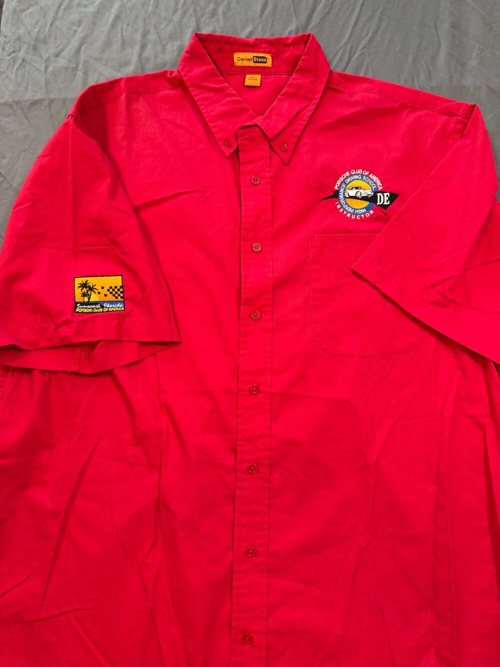 CornerStone Porsche Club Florida High Performance Driving Instructor Button Up
